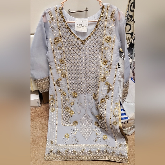 FINAL PRICE Pakistani formal 3 piece organza suit - Picture 6 of 15